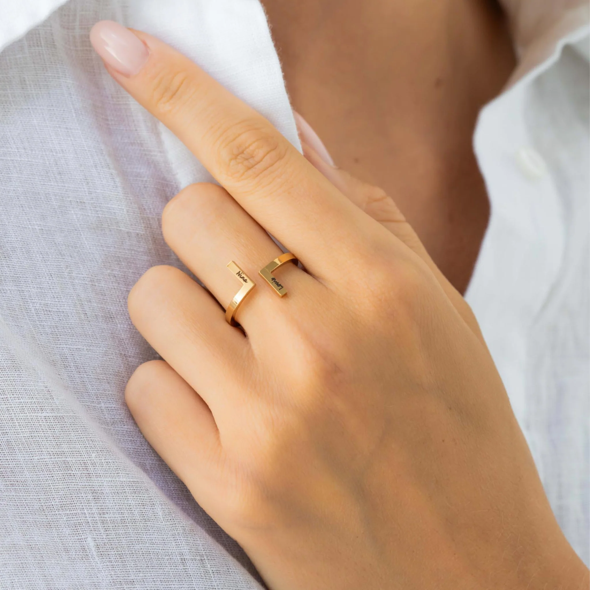 BAGUE AJUSTABLE JUSQU'À 2 PRÉNOMS