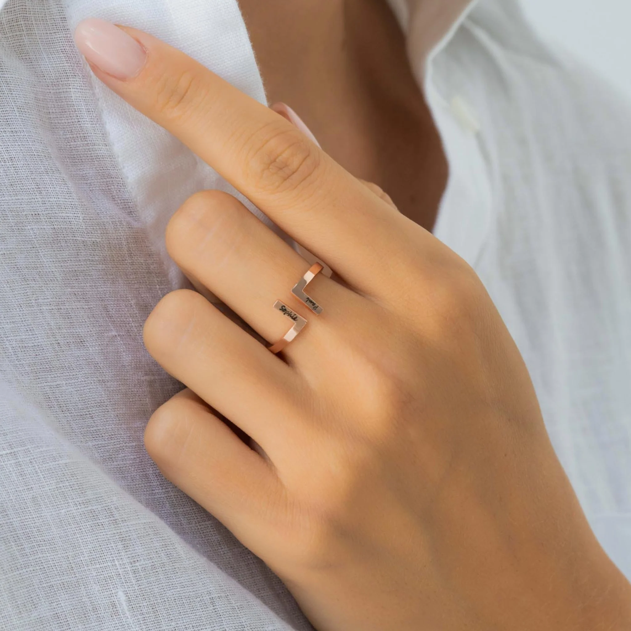 BAGUE AJUSTABLE JUSQU'À 2 PRÉNOMS - Image 5