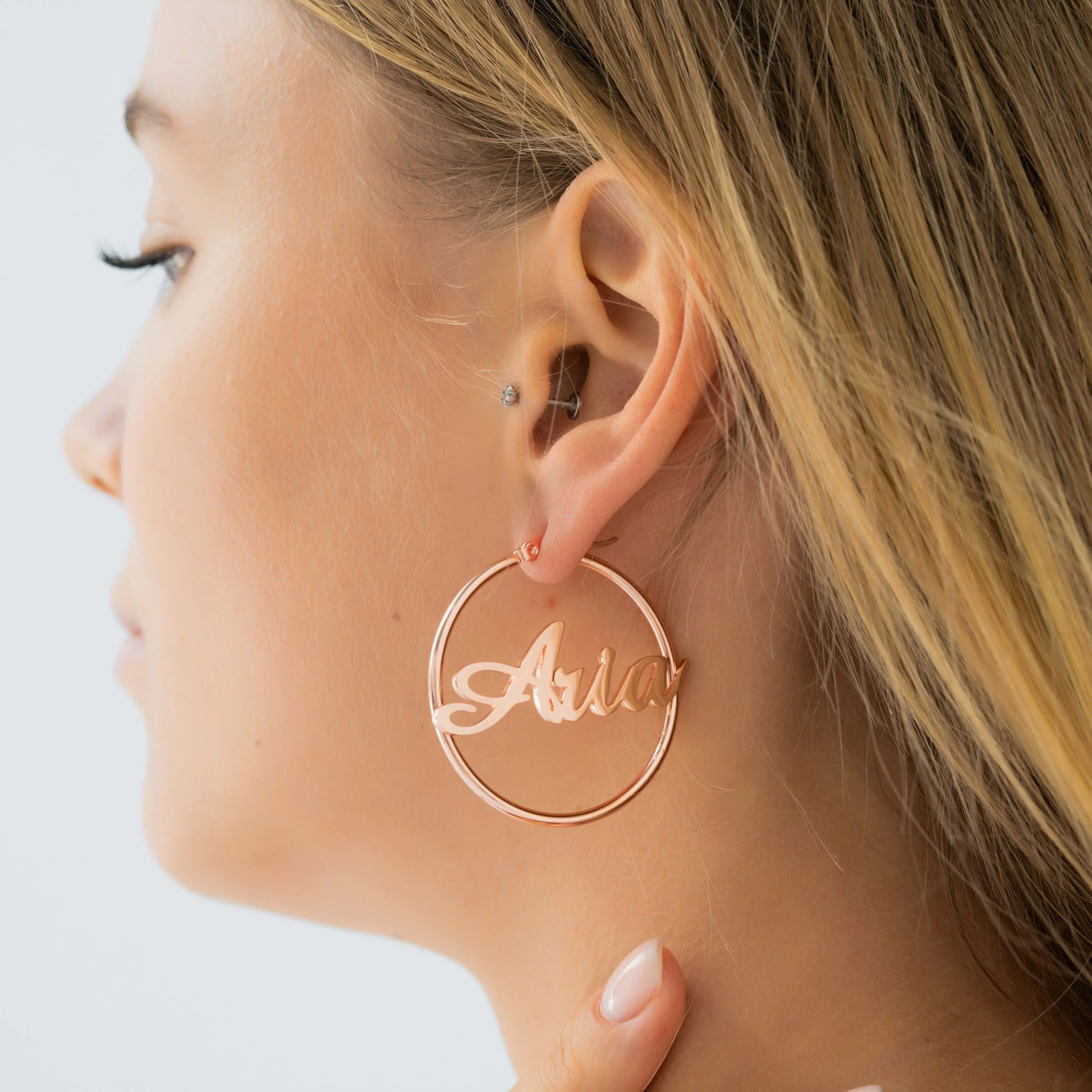 BOUCLES D'OREILLES CRÉOLES JUSQU'À 2 PRÉNOMS - Image 6