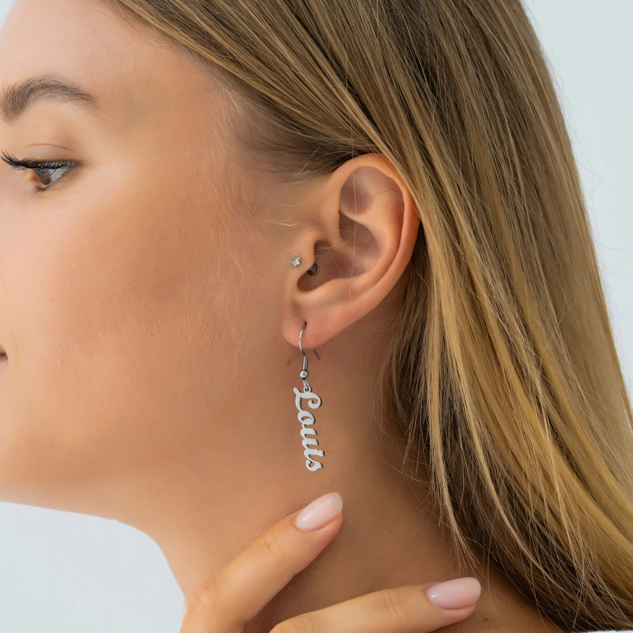 BOUCLES D'OREILLES PENDANTES JUSQU'À 2 PRÉNOMS - Image 4