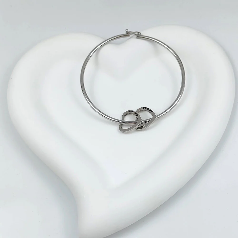 BRACELET COEURS UNIS JUSQU'À 9 PRÉNOMS - Image 3