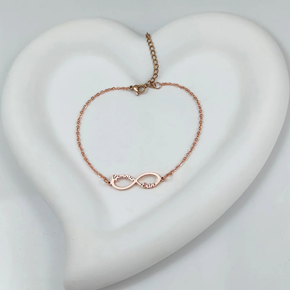 BRACELET INFINI JUSQU'À 4 PRÉNOMS - Image 3