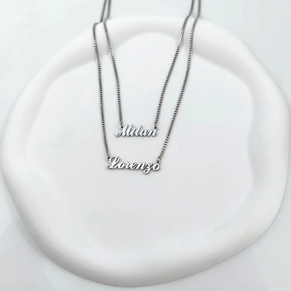 COLLIER 2 CHAÎNES 2 PRÉNOMS - Image 4