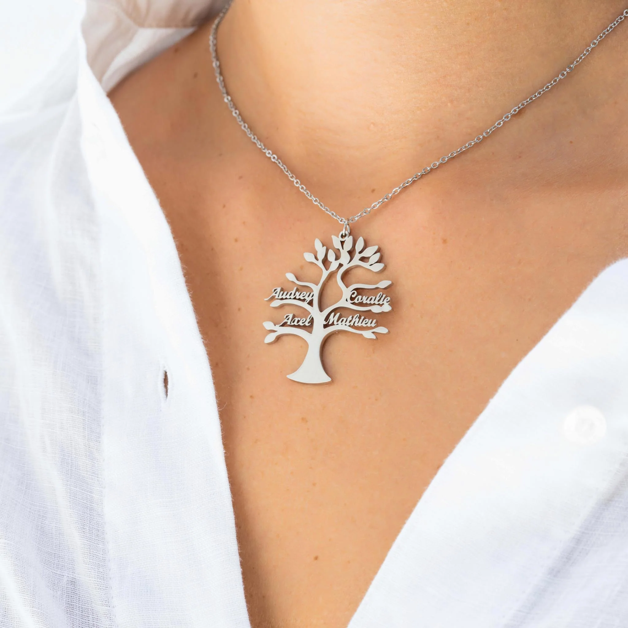 COLLIER ARBRE DE VIE JUSQU'À 9 PRÉNOMS - Image 3