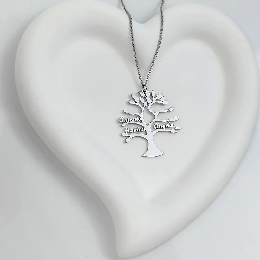 COLLIER ARBRE DE VIE JUSQU'À 9 PRÉNOMS - Image 4