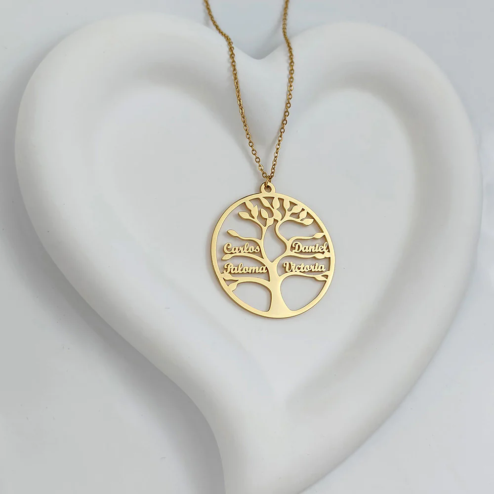 COLLIER ARBRE DE VIE JUSQU'À 13 PRÉNOMS - Image 2