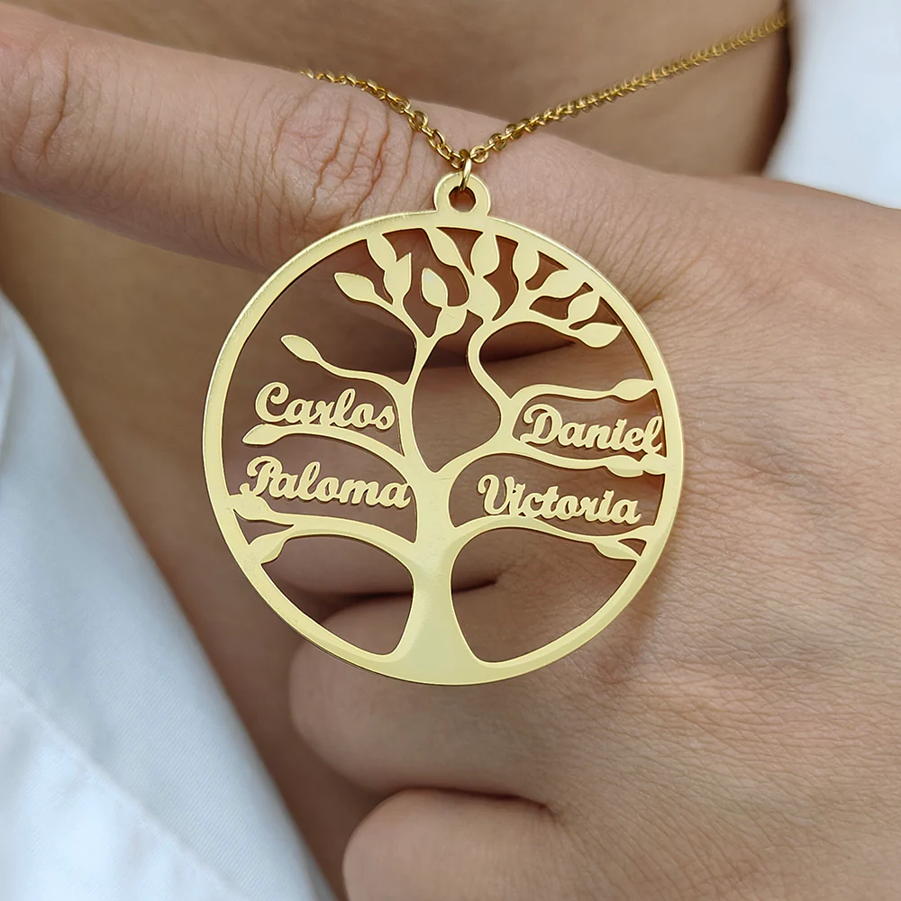 COLLIER ARBRE DE VIE JUSQU'À 13 PRÉNOMS - Image 7