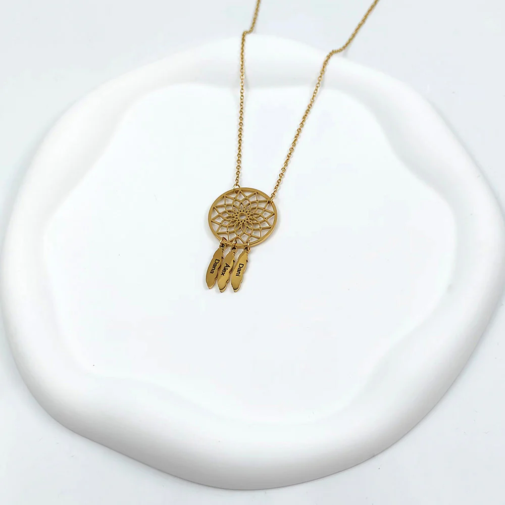COLLIER ATTRAPE-RÊVE JUSQU'À 5 PRÉNOMS - Image 2