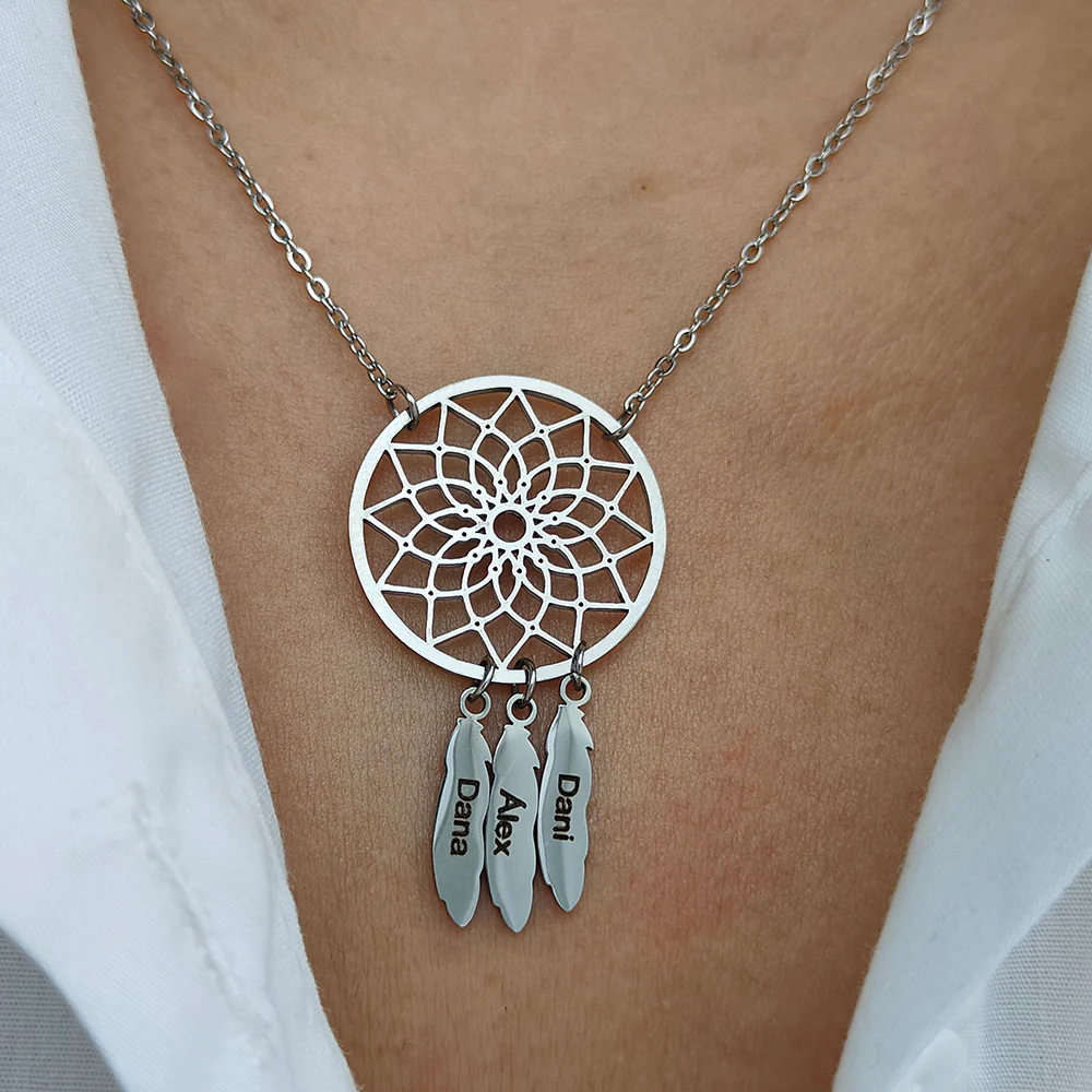 COLLIER ATTRAPE-RÊVE JUSQU'À 5 PRÉNOMS - Image 3
