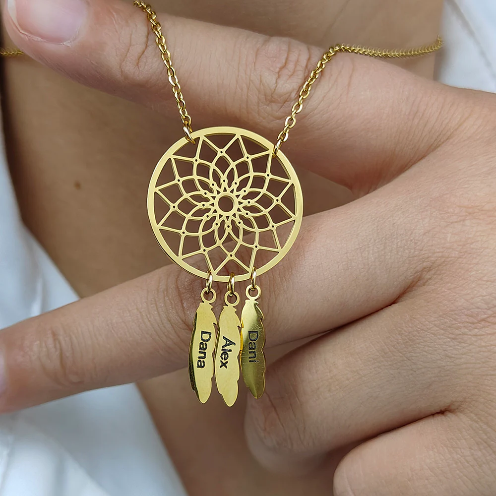 COLLIER ATTRAPE-RÊVE JUSQU'À 5 PRÉNOMS - Image 7