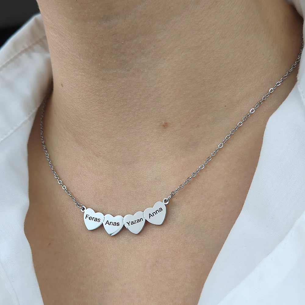 COLLIER COEUR JUSQU'À 5 PRÉNOMS - Image 3