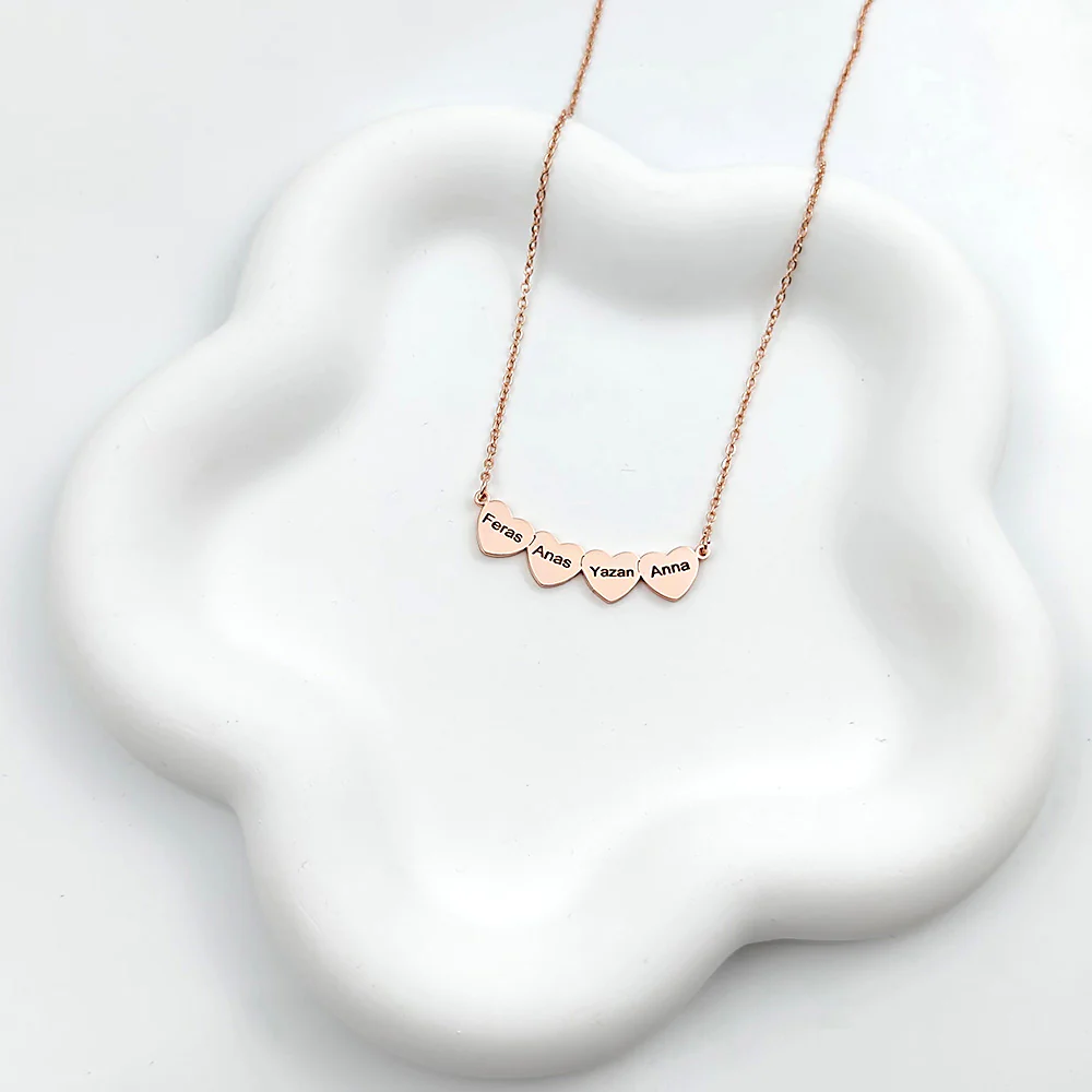COLLIER COEUR JUSQU'À 5 PRÉNOMS - Image 5