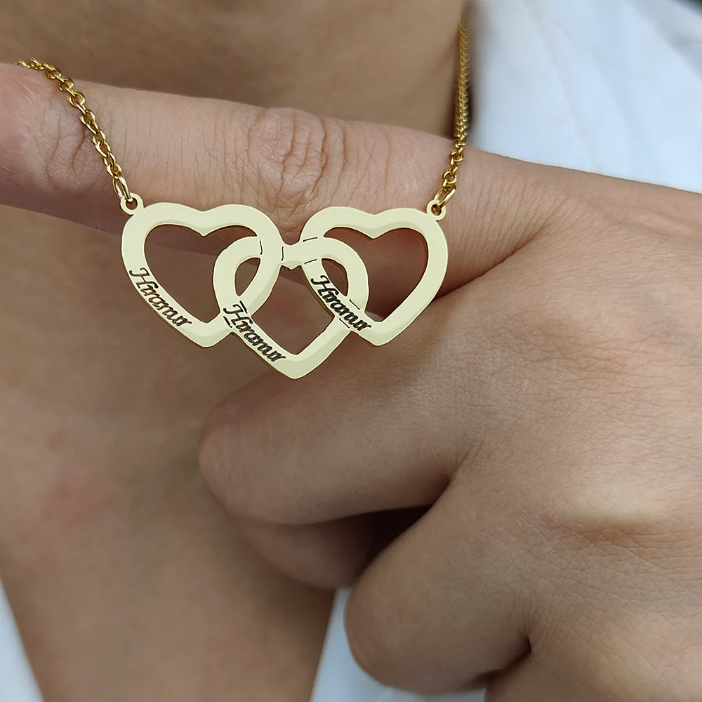 COLLIER COEURS UNIS JUSQU'À 5 PRÉNOMS - Image 7