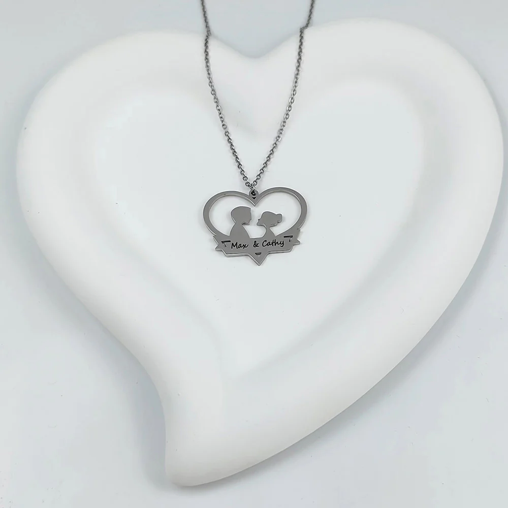 COLLIER COUPLE 2 PRÉNOMS - Image 4