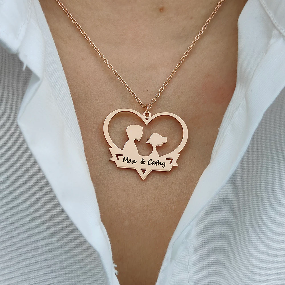 COLLIER COUPLE 2 PRÉNOMS - Image 5