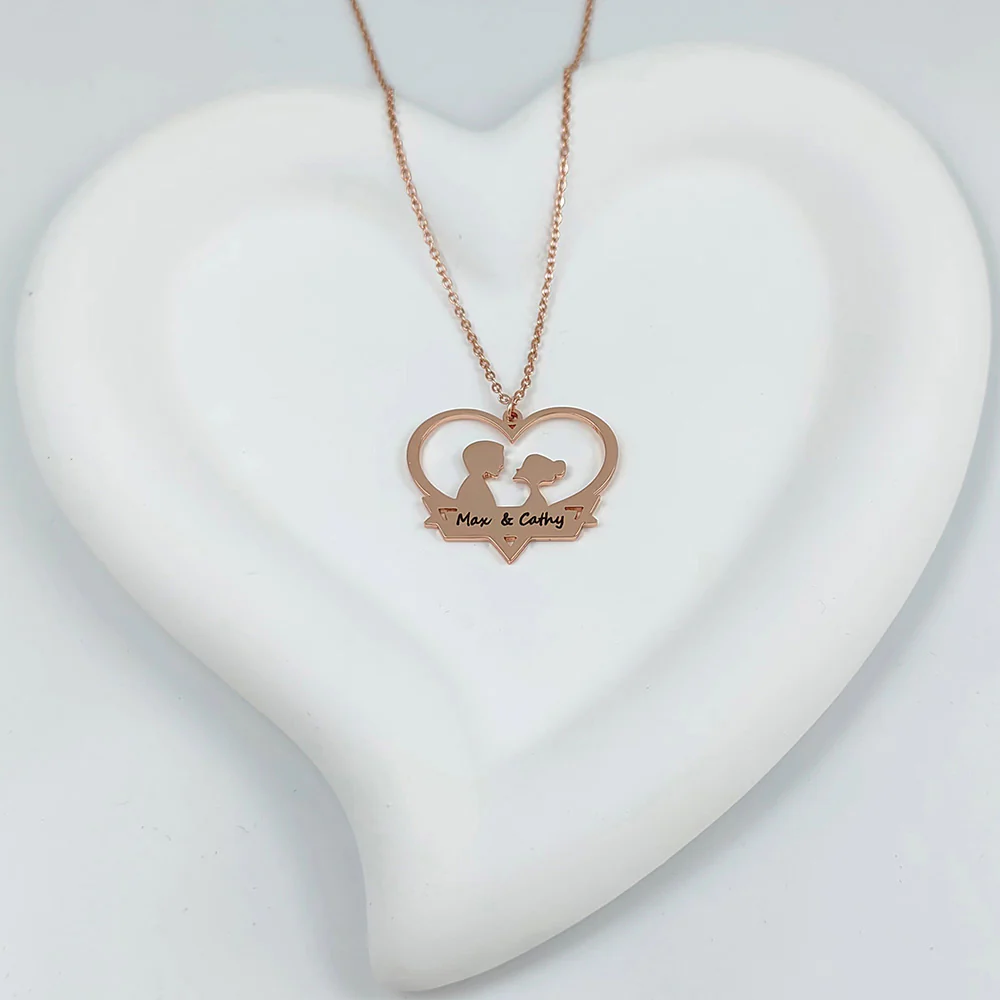 COLLIER COUPLE 2 PRÉNOMS - Image 6