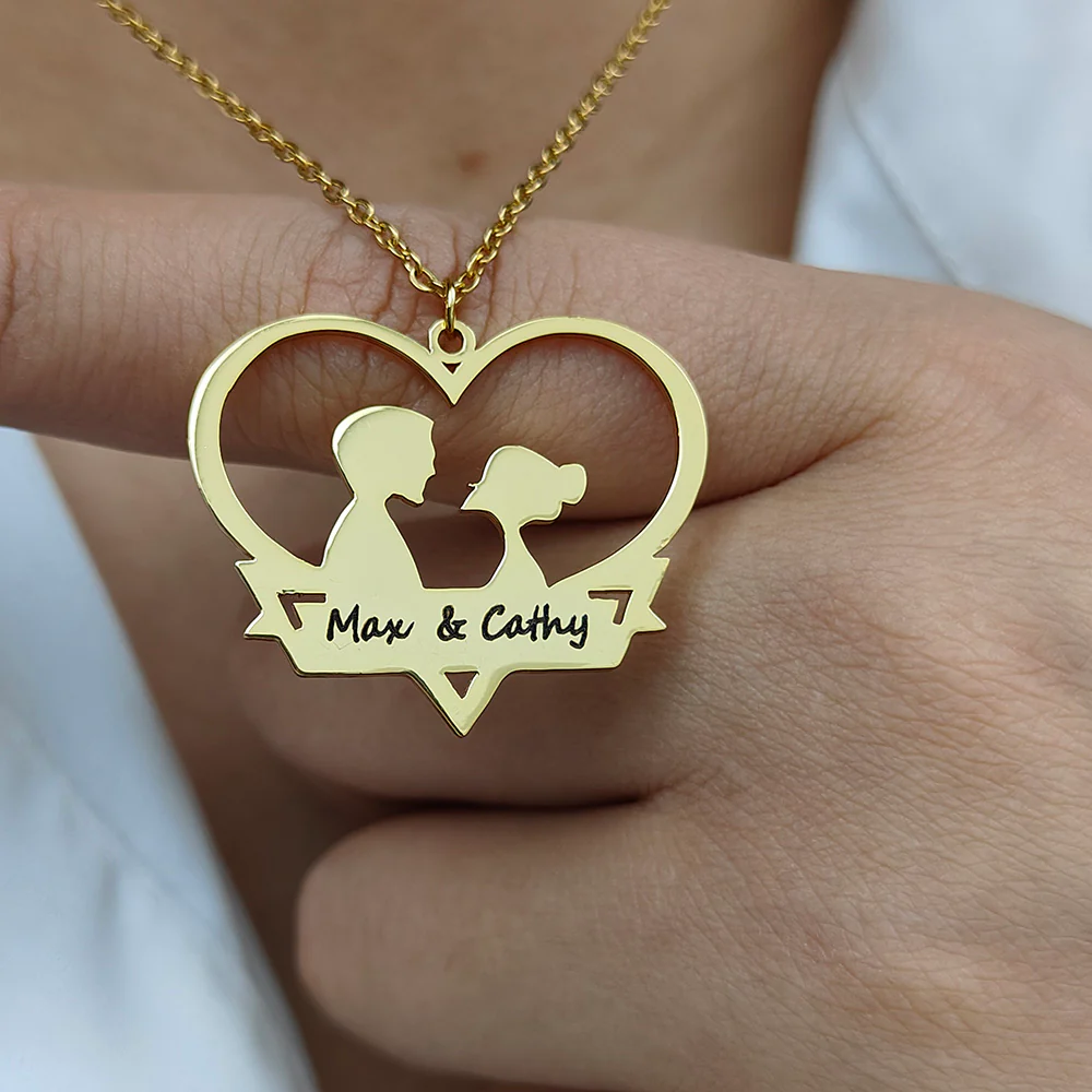 COLLIER COUPLE 2 PRÉNOMS - Image 8