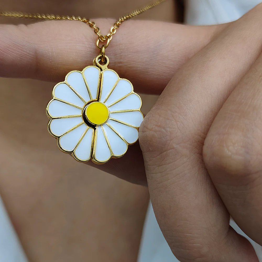 COLLIER MARGUERITE MESSAGE PERSONNALISÉ - Image 5