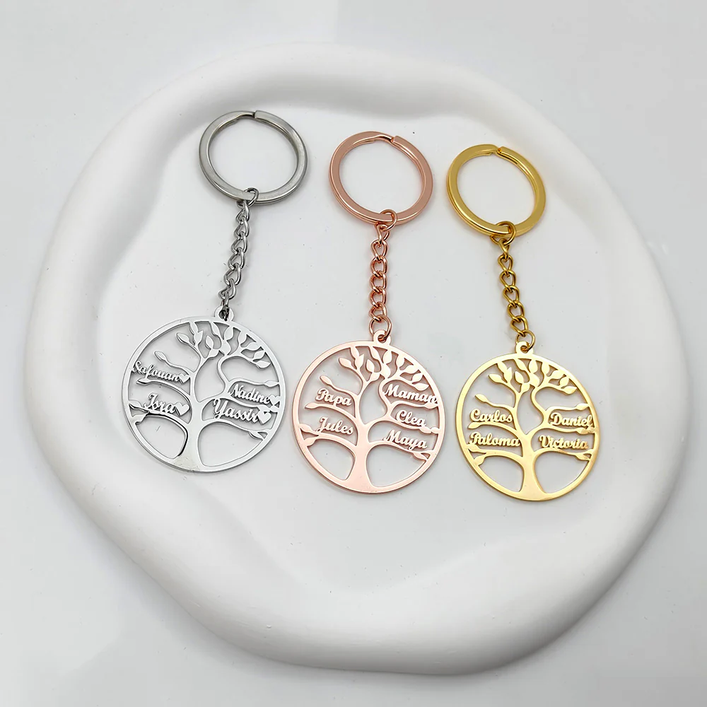 PORTE-CLÉS ARBRE DE VIE JUSQU'À 13 PRÉNOMS - Image 4