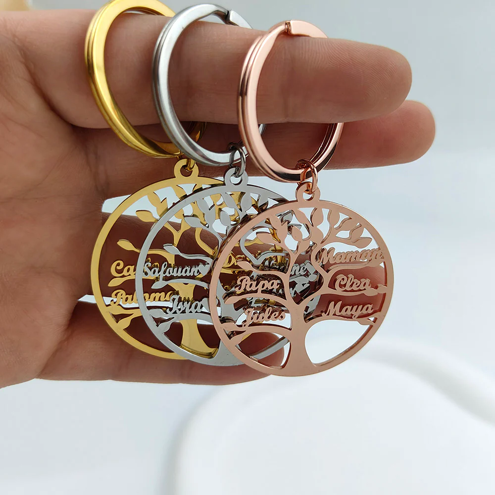 PORTE-CLÉS ARBRE DE VIE JUSQU'À 13 PRÉNOMS - Image 6