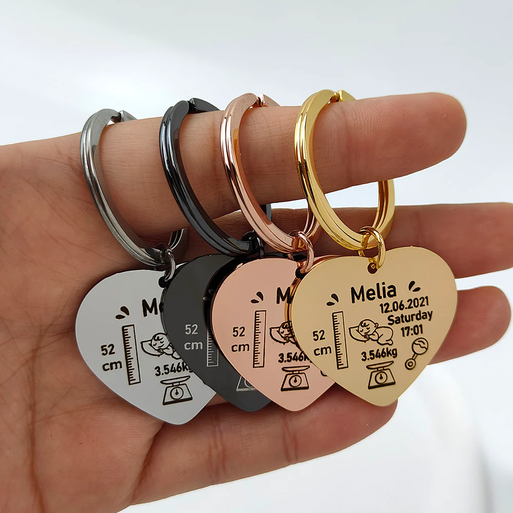 PORTE-CLÉS NAISSANCE PERSONNALISÉ - Image 7